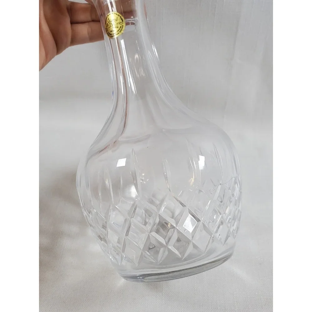 Vtg A.G. Durand France Cut Lead Crystal Decanter w/Stopper 24% Lead‎ Crystal Bar